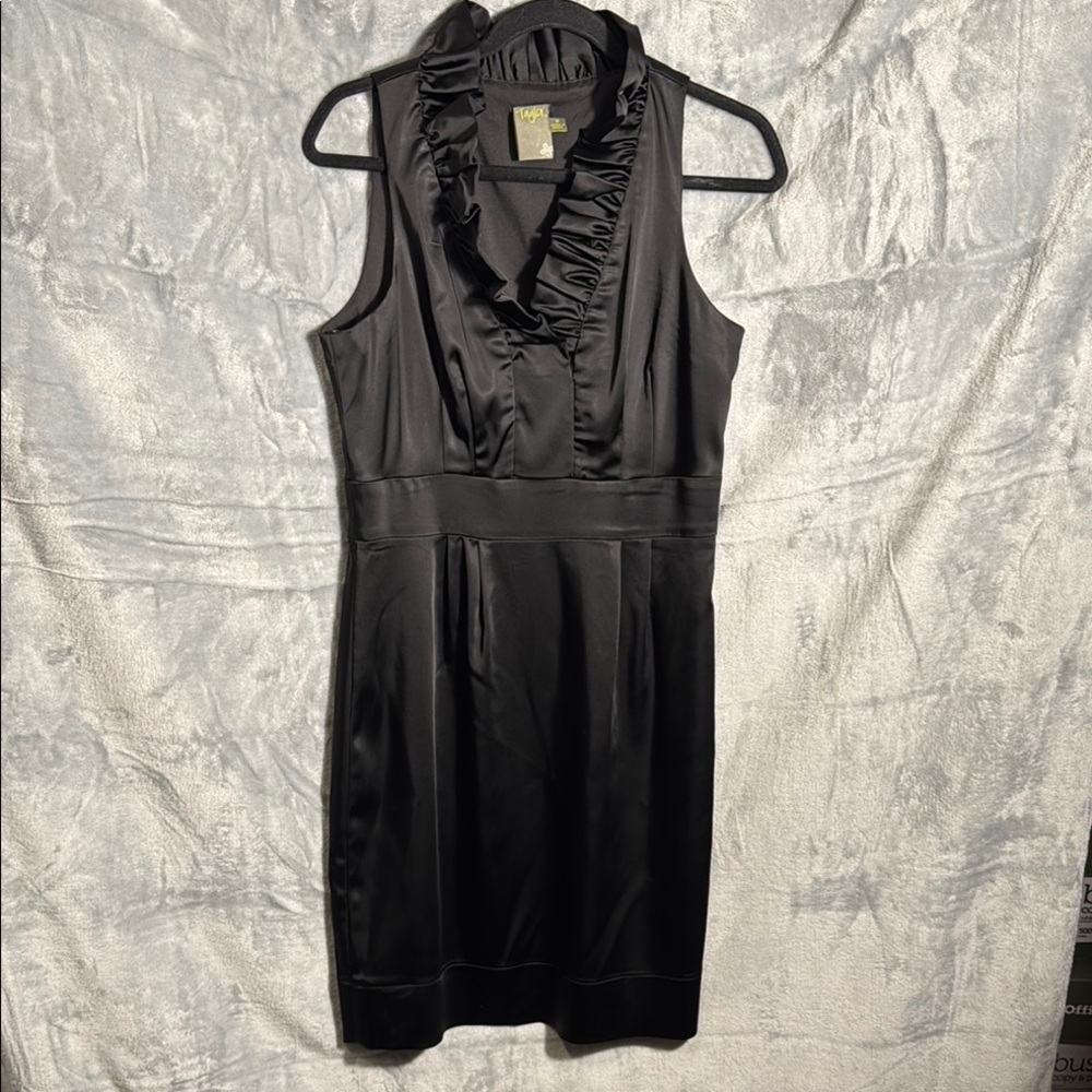 Black‎ Sleeveless Dress Taylor women's size 8 elegant event formal wedding midi